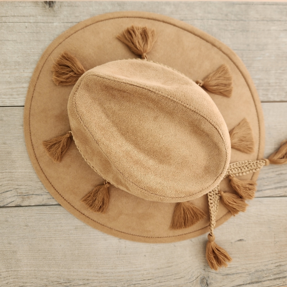 Rua.Ria Women Rancher Artisanal Caramel Hat made with love In Mexico